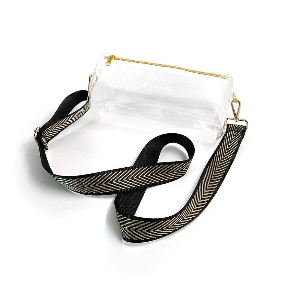 Tech Candy In the Clear Stadium Bag - NWT - Gold Glitz - sold out online
